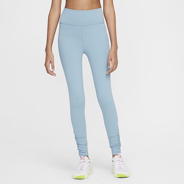 Girls Tight Blue Tights Leggings. Nike CA